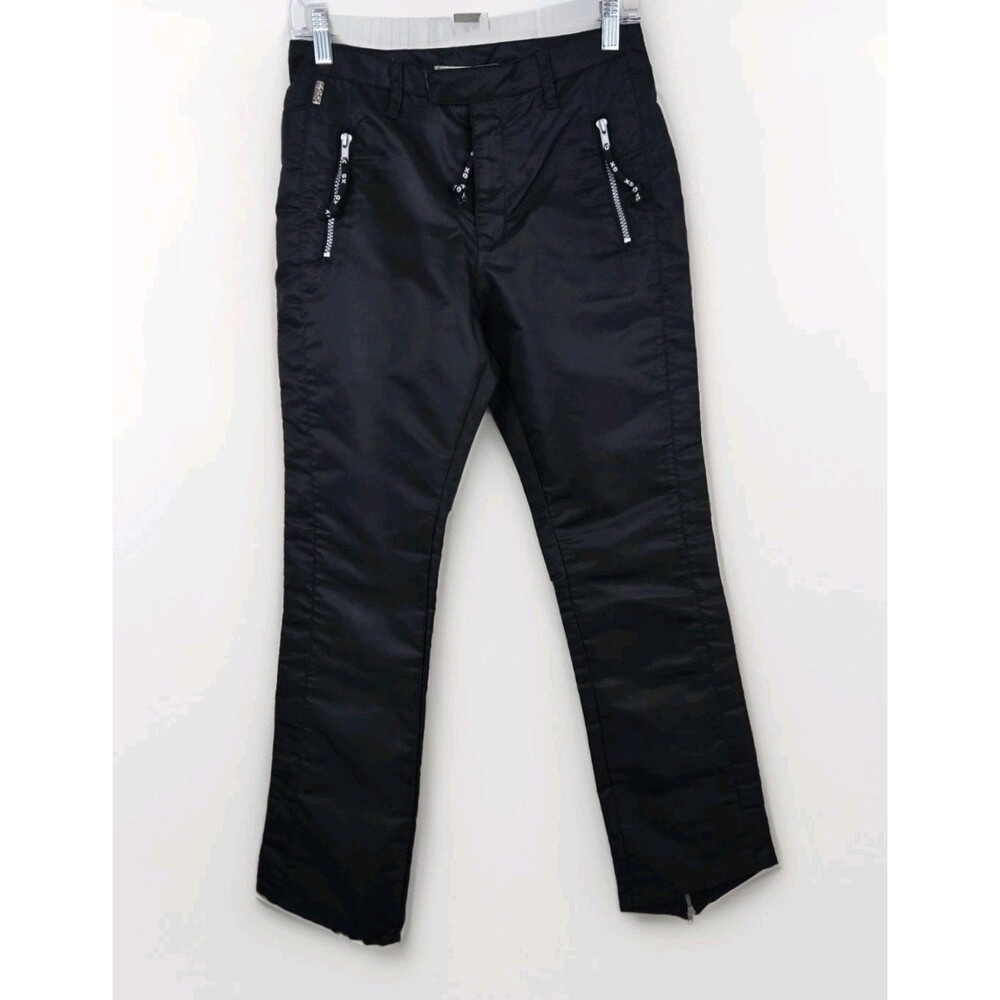 GX Know Who You Are - Skater Punk Grunge Pants - Womens Sz S - Black - VTG Y2K